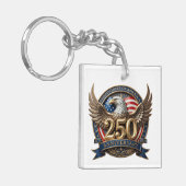 PATRIOTISCH - Siehe Rückseite - Schlüsselanhänger (Vorderseite links)