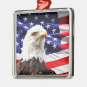 Patriotisch Silbernes Ornament (Links)
