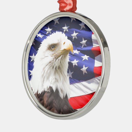 Patriotisch Silbernes Ornament (Links)