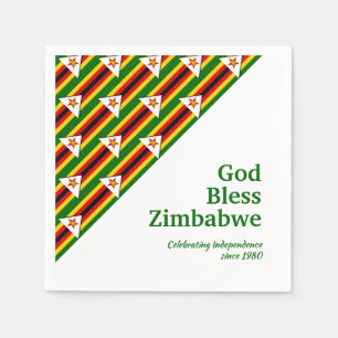 Patriotisch SIMBABWE FLAG simbabwisches Papier Serviette