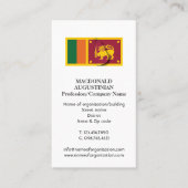 Patriotisch | SRI LANKA FLAG Add | Foto Visitenkarte (Vorderseite)