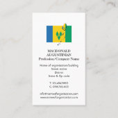 Patriotisch | ST VINCENT FLAG | Foto Business Card Visitenkarte (Vorderseite)
