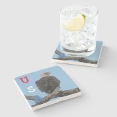 Patriotisch Steinuntersetzer (Seitenansicht)