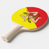 Patriotisch, Tischtennispaddel mit Flagge Sizilien Tischtennis Schläger (Vorderseite)