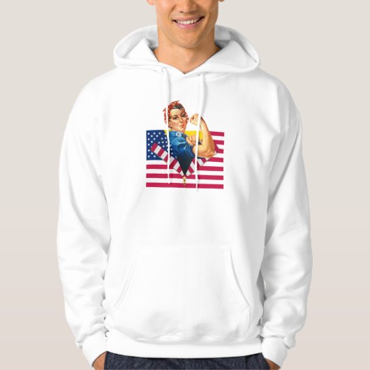 Patriotisch UND feministisch Hoodie (Vorderseite)