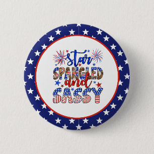 Patriotisch und frech button