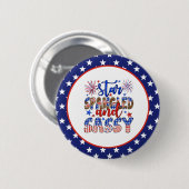 Patriotisch und frech button (Vorne & Hinten)