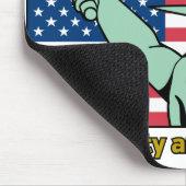 Patriotisch-unsichtbar-Freiheit und Gerechtigkeit  Mousepad (Ecke)