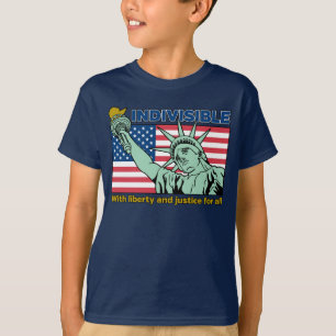 Patriotisch-unsichtbar-Freiheit und Gerechtigkeit T-Shirt