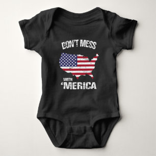 Patriotisch verwirren Sie nicht mit 'Merica Baby Strampler