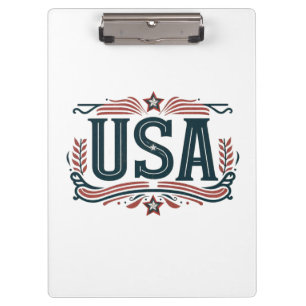 Patriotisch, Vintag USA Klemmbrett