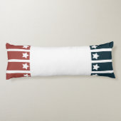 Patriotisch, Vintag USA Seitenschläferkissen (Rückseite)