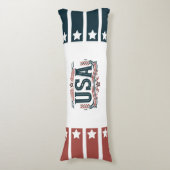 Patriotisch, Vintag USA Seitenschläferkissen (Vorderseite Vertikal)