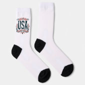 Patriotisch, Vintag USA Socken (Rechts)
