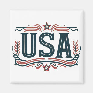 Patriotisch, vintage USA Magnet