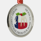 Patriotisch | Weihnachts-Pudding mit | TEXAS FLAG Ornament Aus Metall (Rechts)