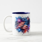 Patriotisch Zweifarbige Tasse (Links)