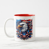 Patriotisch Zweifarbige Tasse (Links)