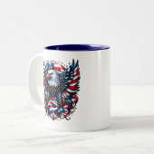 Patriotisch Zweifarbige Tasse (Vorderseite Links)
