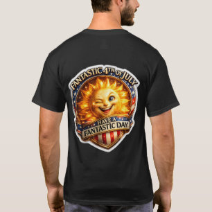 Patriotisch zwinkernd Sohn vierter Juli Feier b T-Shirt