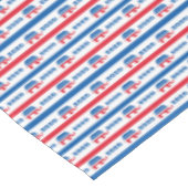 Patriotische 2020 republikanische Elefant-Streifen Tischdecke (Schrägansicht)