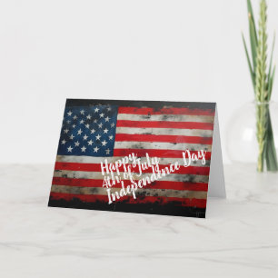Patriotische 4. Juli Unabhängigkeitstag-Kunst Karte