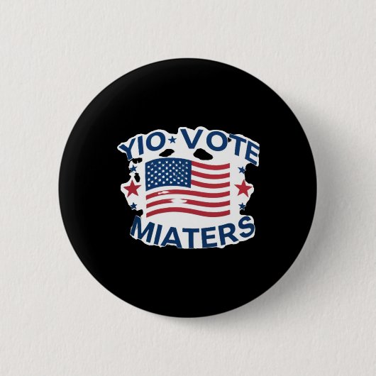 Patriotische Abstimmung Design mit amerikanischer Button (Vorderseite)