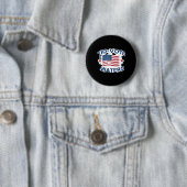 Patriotische Abstimmung Design mit amerikanischer Button (Beispiel)