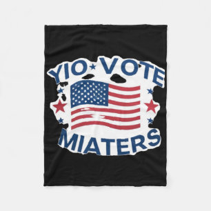 Patriotische Abstimmung Design mit amerikanischer Fleecedecke