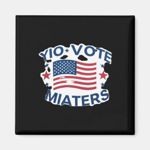 Patriotische Abstimmung Design mit amerikanischer Magnet
