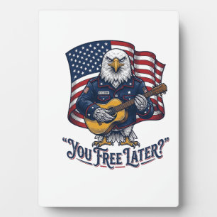 Patriotische Adler Gitarre Vintage Fotoplatte