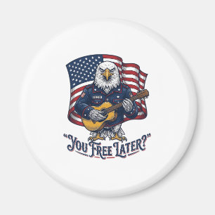 Patriotische Adler Gitarre Vintage Magnet