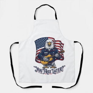 Patriotische Adler Gitarre Vintage Schürze