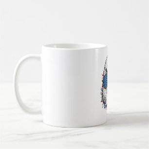 Patriotische Adler-Sonnenbrille Vintage-Vector-Shi Kaffeetasse