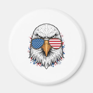 Patriotische Adler-Sonnenbrille Vintage-Vector-Shi Magnet