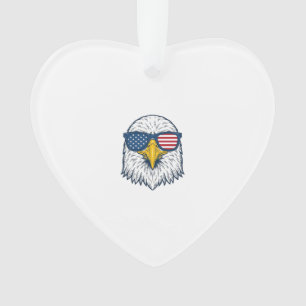 Patriotische Adler-Sonnenbrille Vintage-Vektor-Des Ornament