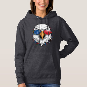 Patriotische Adler Sonnenbrille Vintage Vektor Shi Hoodie