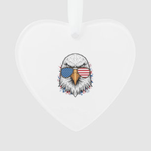 Patriotische Adler Sonnenbrille Vintage Vektor Shi Ornament