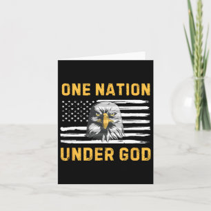 Patriotische Adlerflagge 4. Juli eine Nation unter Karte