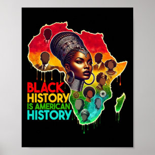 Patriotische afroamerikanische schwarze Geschichte Poster