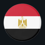 Patriotische Ägyptische Flagge Magnet<br><div class="desc">Patriotische Flagge Ägyptens.</div>