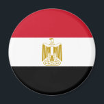 Patriotische Ägyptische Flagge Magnet<br><div class="desc">Patriotische Flagge Ägyptens.</div>
