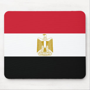 Patriotische Ägyptische Flagge Mousepad