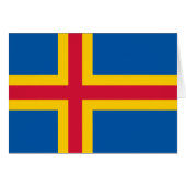 Patriotische Åland-Inseln-Flagge (Vorderseite (Horizontal))
