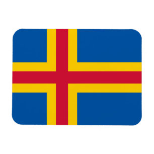 Patriotische Åland-Inseln-Flagge Magnet