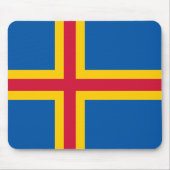 Patriotische Åland-Inseln-Flagge Mousepad (Vorne)