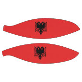 Patriotische albanische Flagge Basketball (Panele)