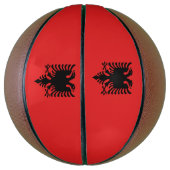 Patriotische albanische Flagge Basketball (Vertikal)