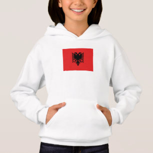 Patriotische albanische Flagge Hoodie