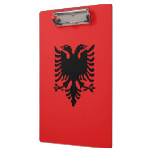 Patriotische albanische Flagge Klemmbrett (Links)